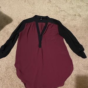 Maroon dress shirt,size Medium